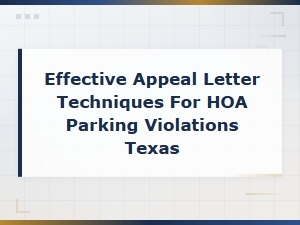 Texas Hoa Parking Violation Appeal Guide